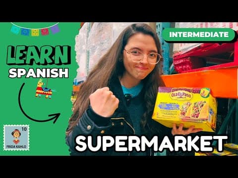Learn Spanish at the Supermarket! What I Buy Every Week (Comprehensible Input) - Learn Spanish with this music video