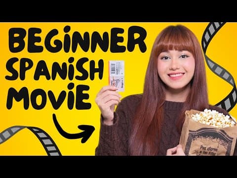 "Movie Night" - A Spanish Story for Beginners - Learn Spanish with this music video